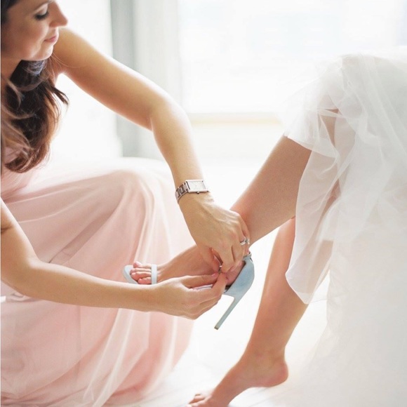 Stuart Weitzman Nudistsong in Azure (light blue) suede. Worn once! Size 7 - Picture 9 of 10